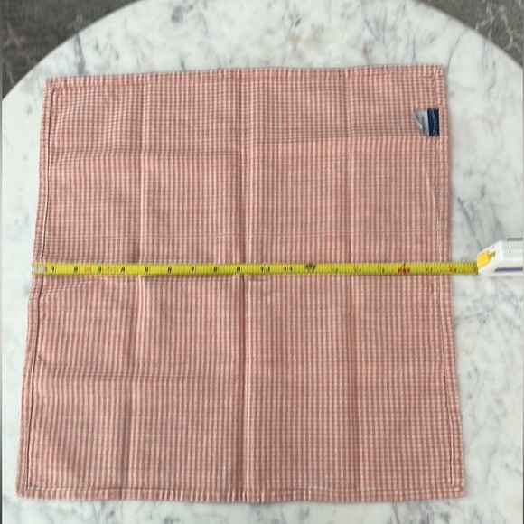 Charter Club π― Cotton Madras Plaid 6 napkins 6 rings 4 placemats EUC ποΈ - Picture 5 of 8